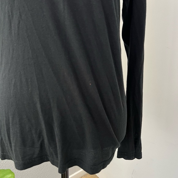 Vintage Y2K Juicy Couture Black and Gold Boat Neck Long Sleeve Top - Size S - Picture 4 of 6